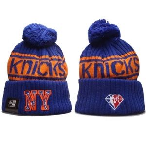 New Era Official NBA New York Knicks pom beanie
